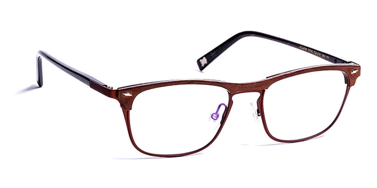 J.F. Rey® JF2784 JR JF2784 9090 52 - 9090 Brown Leather/Brown/Metal Brown Eyeglasses