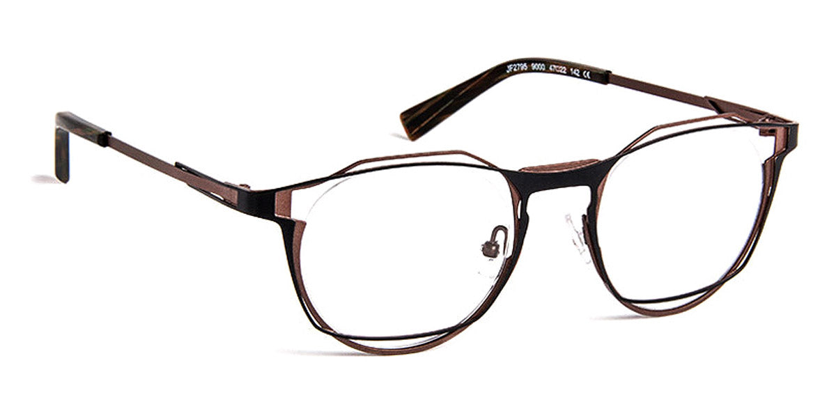 J.F. Rey® JF2795 JR JF2795 9000 47 - 9000 Black/Brown Eyeglasses