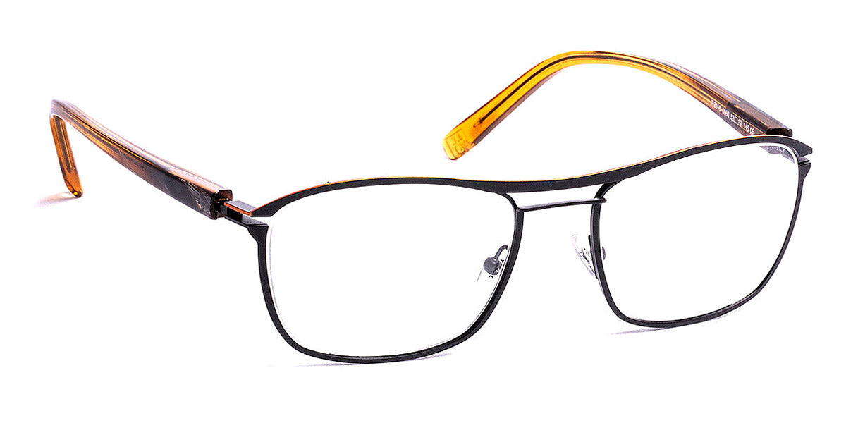 J.F. Rey® JF2816 JR JF2816 0060 53 - 0060 Black/Orange Eyeglasses