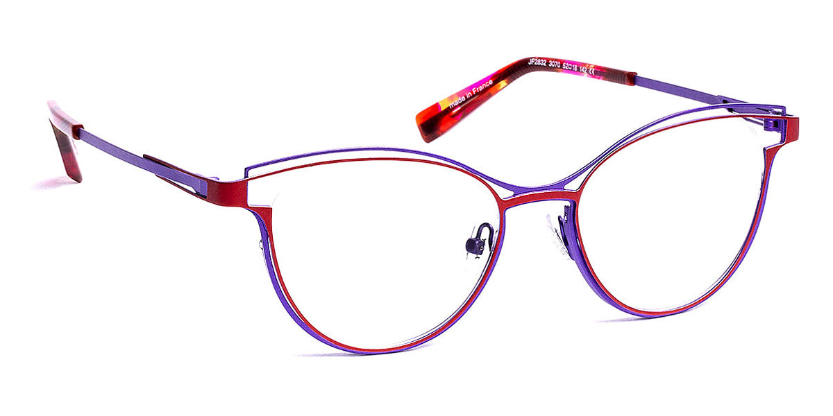 J.F. Rey® JF2832 JR JF2832 3070 52 - 3070 Red/Purple Eyeglasses