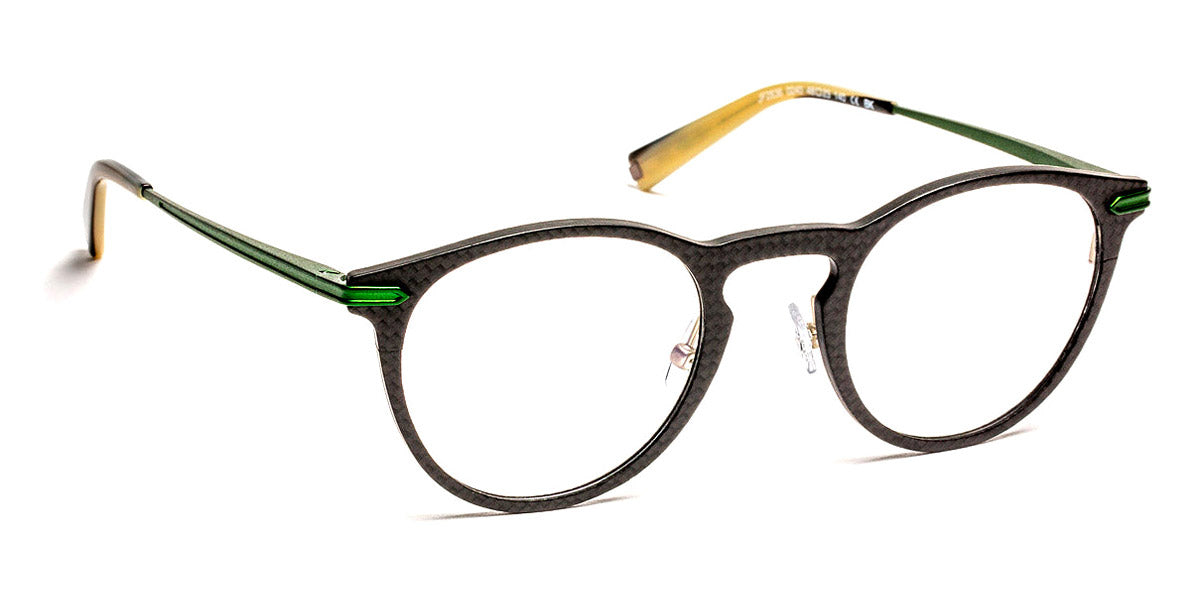 J.F. Rey® JF2836 JR JF2836 0240 48 - 0240 Carbon/Silver/Green Eyeglasses