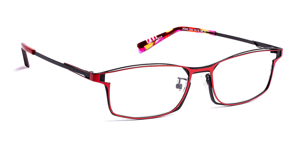 J.F. Rey® JF2842 JR JF2842 3000 54 - 3000 Red/Black Eyeglasses