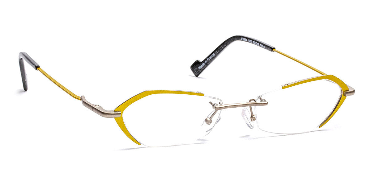 J.F. Rey® JF2854 JR JF2854 1050 53 - 1050 Matte Silver/Yellow Eyeglasses