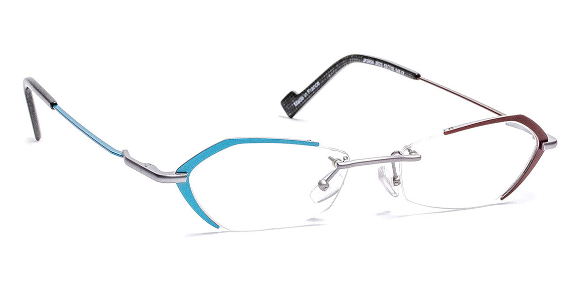 J.F. Rey® JF2854 JR JF2854 3522 53 - 3522 Antic Burgundy/Antic Blue/Matte Silver Eyeglasses