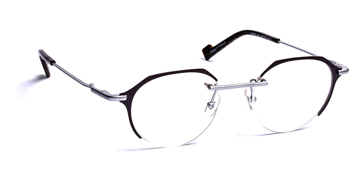 J.F. Rey® JF2865 JR JF2865 0313 48 - 0313 Dark Gray/Silver Eyeglasses