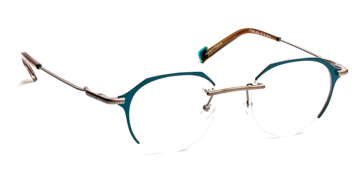 J.F. Rey® JF2865 JR JF2865 2205 48 - 2205 Blue Peacock/Ruthenium Eyeglasses