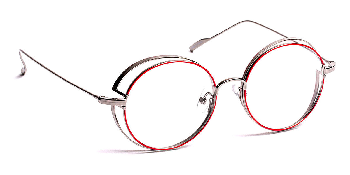 J.F. Rey® JF2884 JR JF2884 3505 48 - 3505 Strawberry/Shiny Ruthenium Eyeglasses