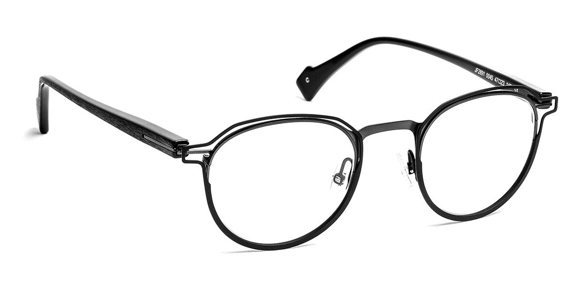 J.F. Rey® JF2891 JR JF2891 0045 47 - 0045 Satin Black/Khaki Eyeglasses