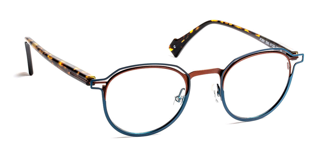 J.F. Rey® JF2891 JR JF2891 2590 47 - 2590 Navy/Brown Eyeglasses