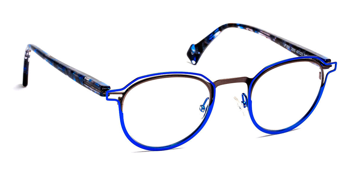 J.F. Rey® JF2891 JR JF2891 2905 47 - 2905 Blue/Satin Gunmetal Eyeglasses