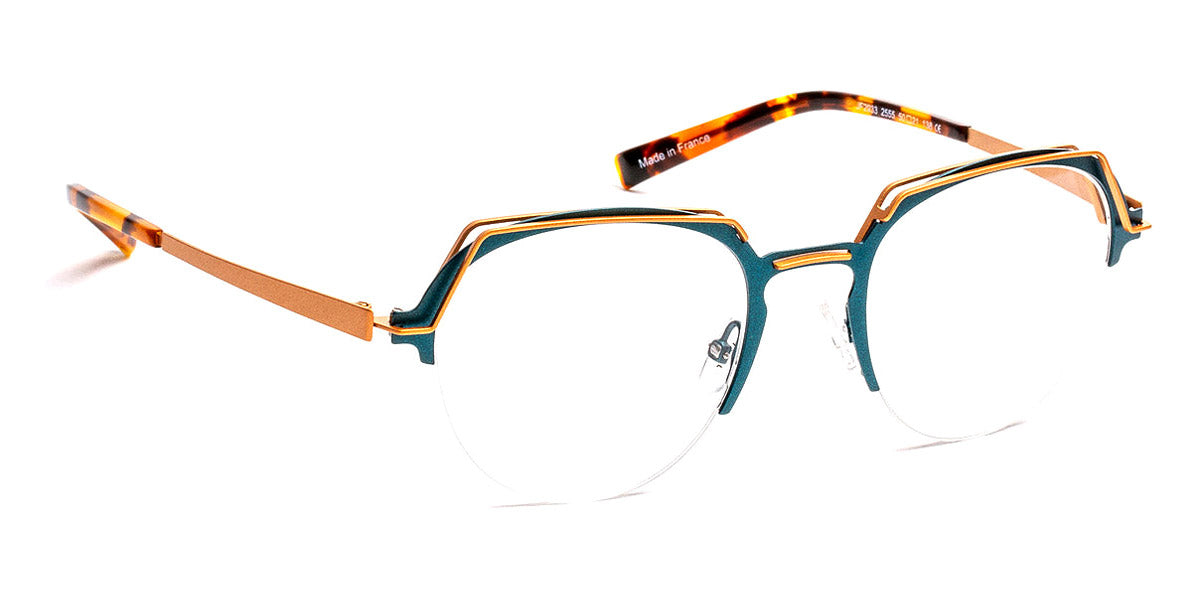 J.F. Rey® JF2933 JR JF2933 2555 50 - 2555 Blue Duck/Pink Gold Eyeglasses