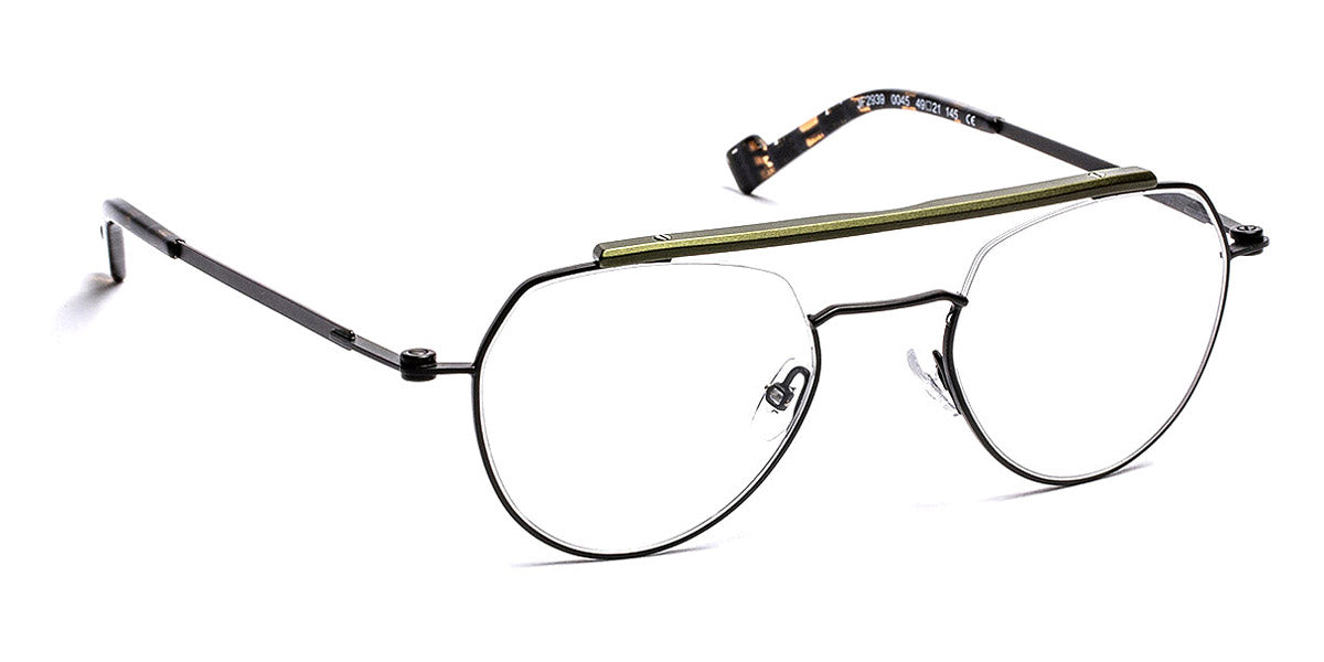 J.F. Rey® JF2939 JR JF2939 0045 49 - 0045 Black/Alu Top Khaki Eyeglasses