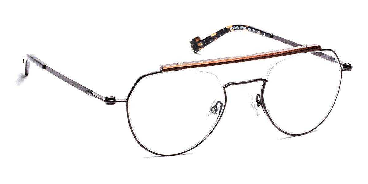 J.F. Rey® JF2939 JR JF2939 0590 49 - 0590 Ruthenium/Alu Top Brown Eyeglasses