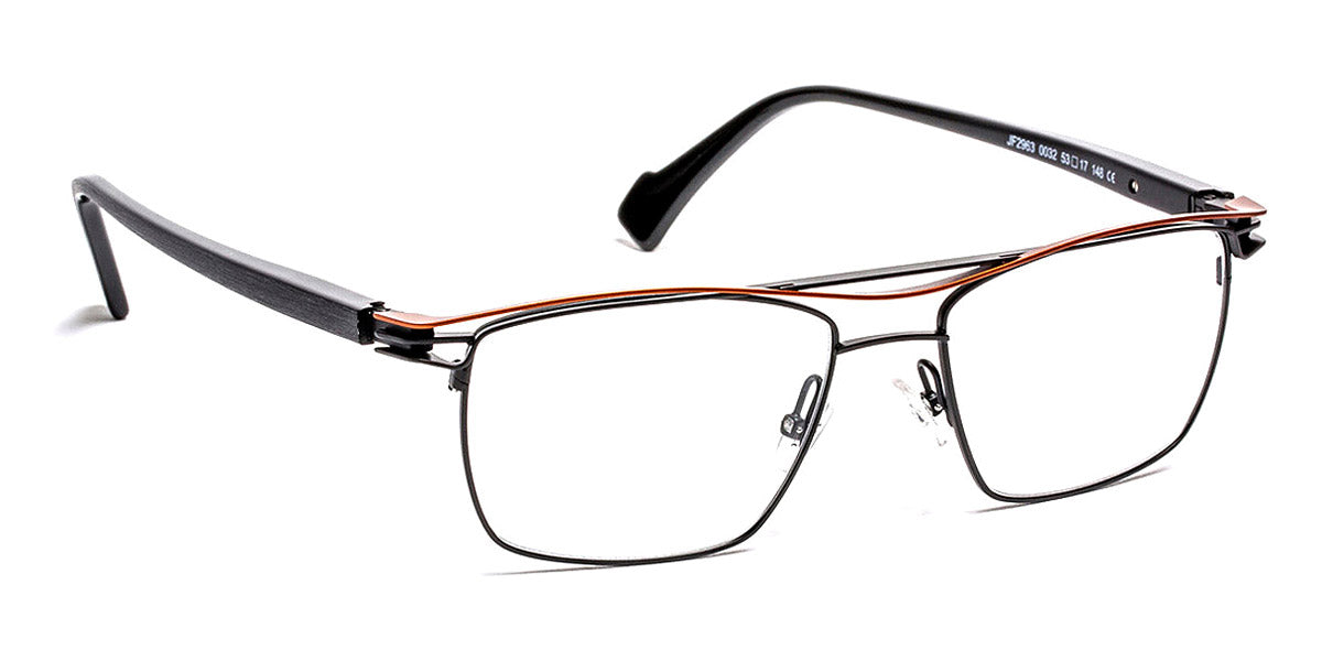 J.F. Rey® JF2963 JR JF2963 0032 53 - 0032 Black/Brick Eyeglasses