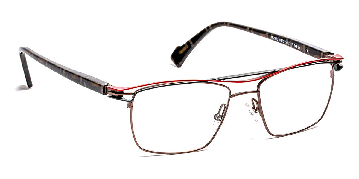 J.F. Rey® JF2963 JR JF2963 0530 53 - 0530 Ruthenium/Red/Green Eyeglasses