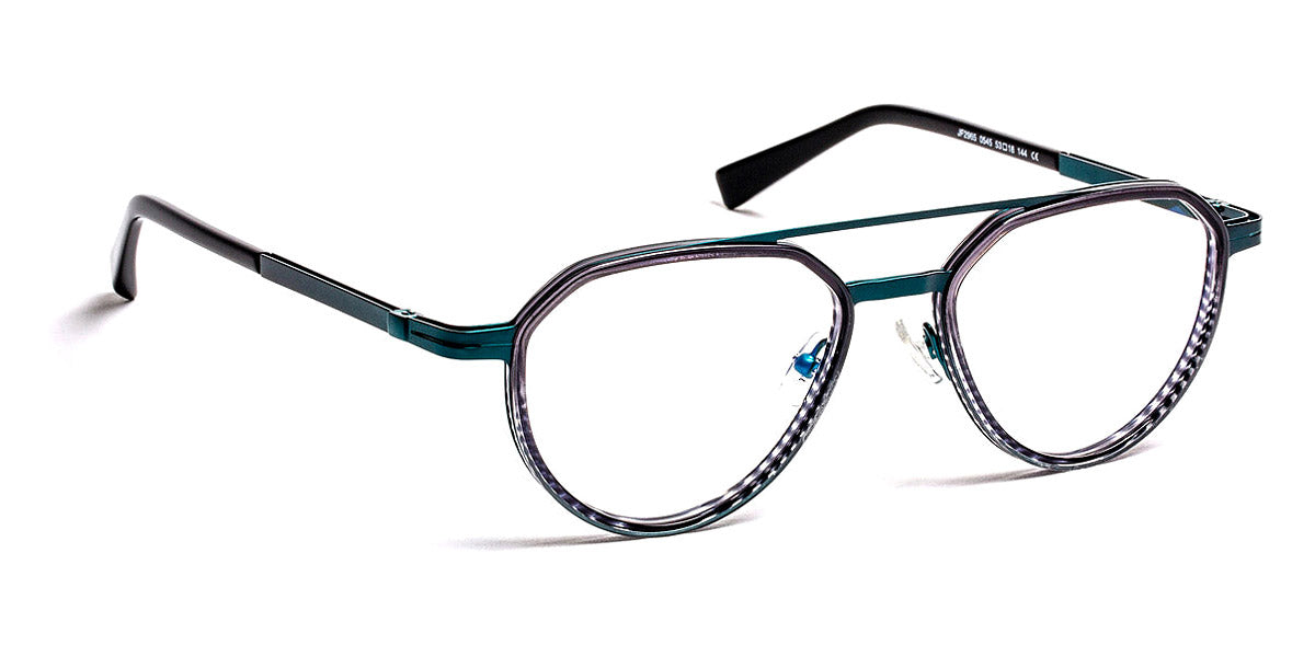 J.F. Rey® JF2965 JR JF2965 0545 53 - 0545 Stripes Black/Green Eyeglasses