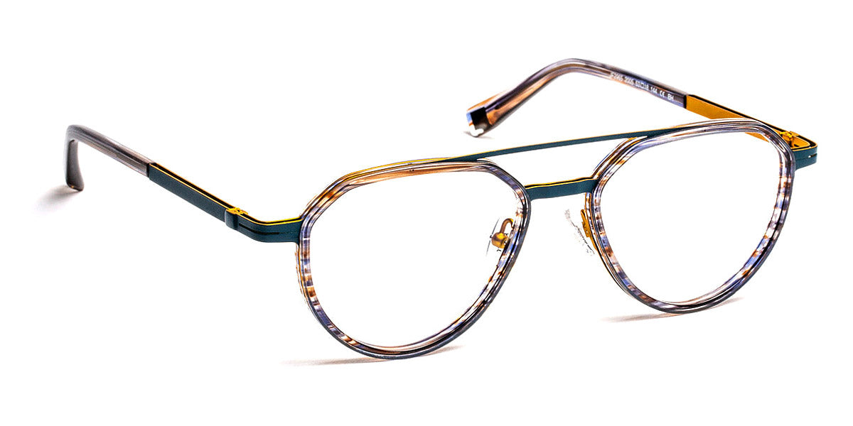 J.F. Rey® JF2965 JR JF2965 2005 53 - 2005 Blue/Brown/Blue/Yellow Eyeglasses