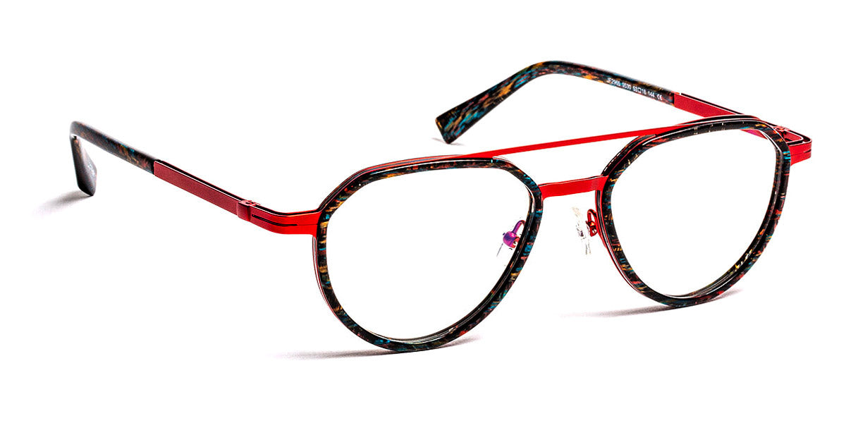 J.F. Rey® JF2965 JR JF2965 9530 53 - 9530 Tissue Blue/Red Eyeglasses