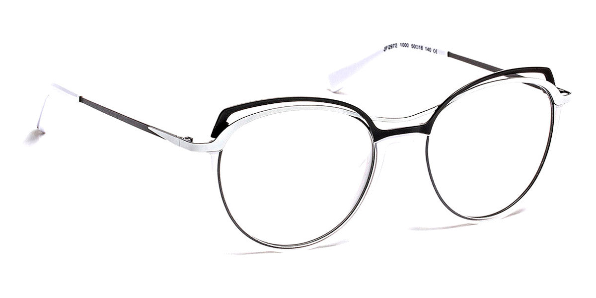 J.F. Rey® JF2972 JR JF2972 1000 50 - 1000 White/Satin Black Eyeglasses