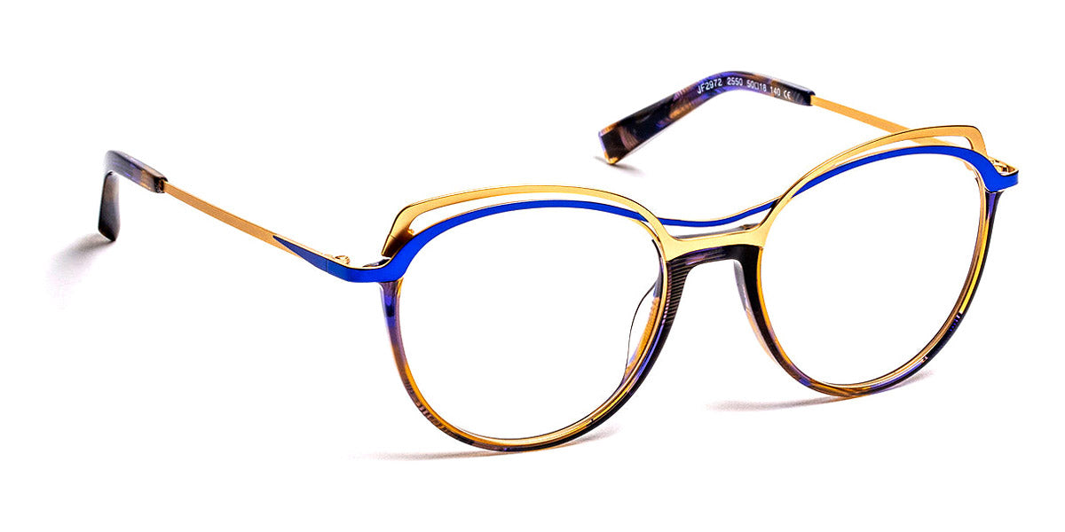 J.F. Rey® JF2972 JR JF2972 2550 50 - 2550 Blue/Brown/Gold Eyeglasses