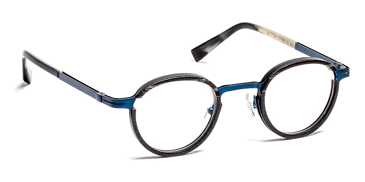 J.F. Rey® JF2979 JR JF2979 0025 43 - 0025 Wood/Carbon/Blue Eyeglasses