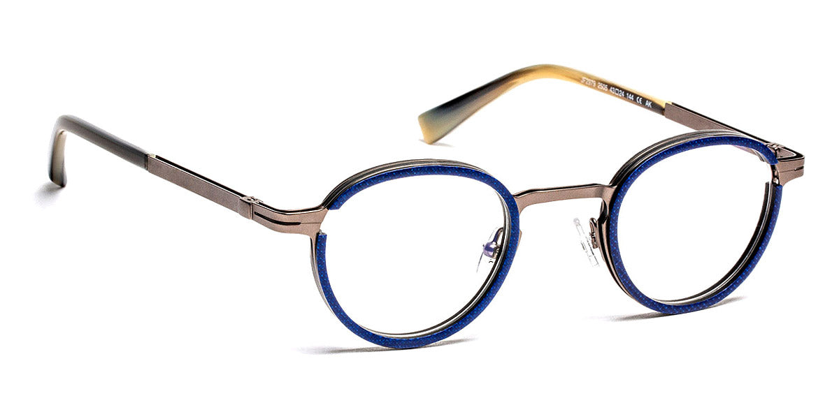 J.F. Rey® JF2979 JR JF2979 2505 43 - 2505 Fiber Glass Blue/Silver/Metal Gunmetal Eyeglasses