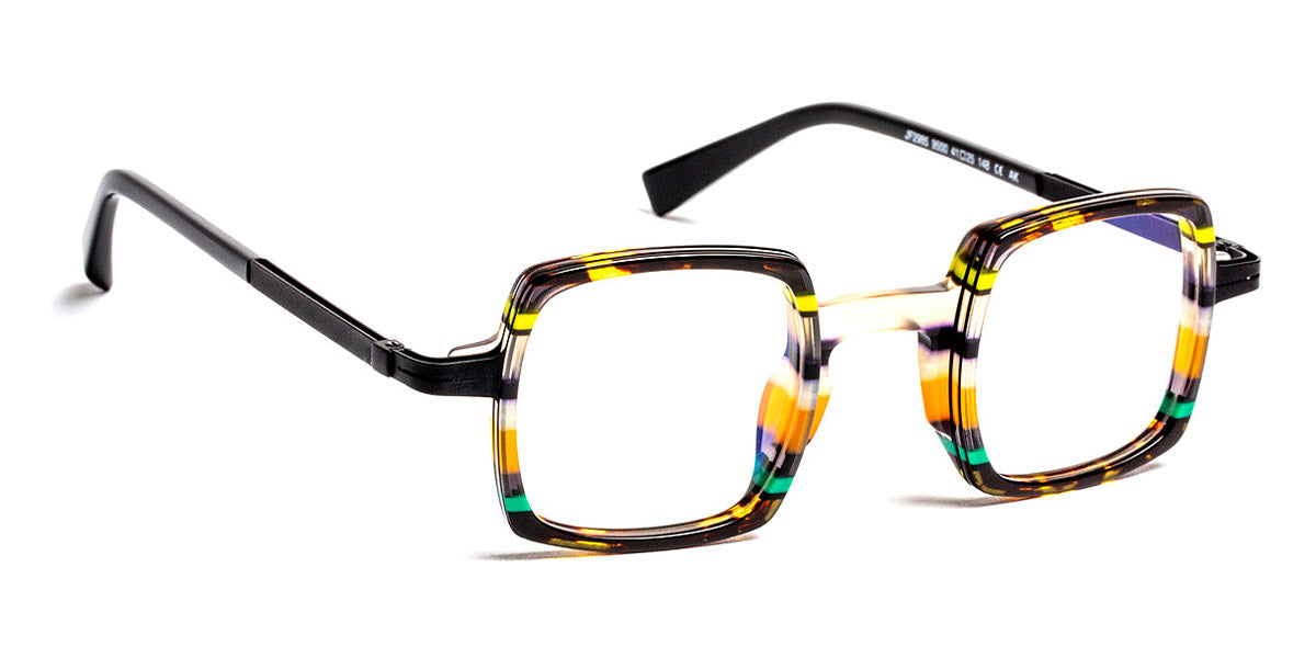 J.F. Rey® JF2985 JR JF2985 9500 41 - 9500 Stripes Demi/Yellow/Black Eyeglasses