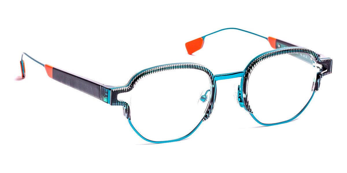 J.F. Rey® JF2989 JR JF2989 2565 49 - 2565 Blue/Brick/Blue Duck Eyeglasses