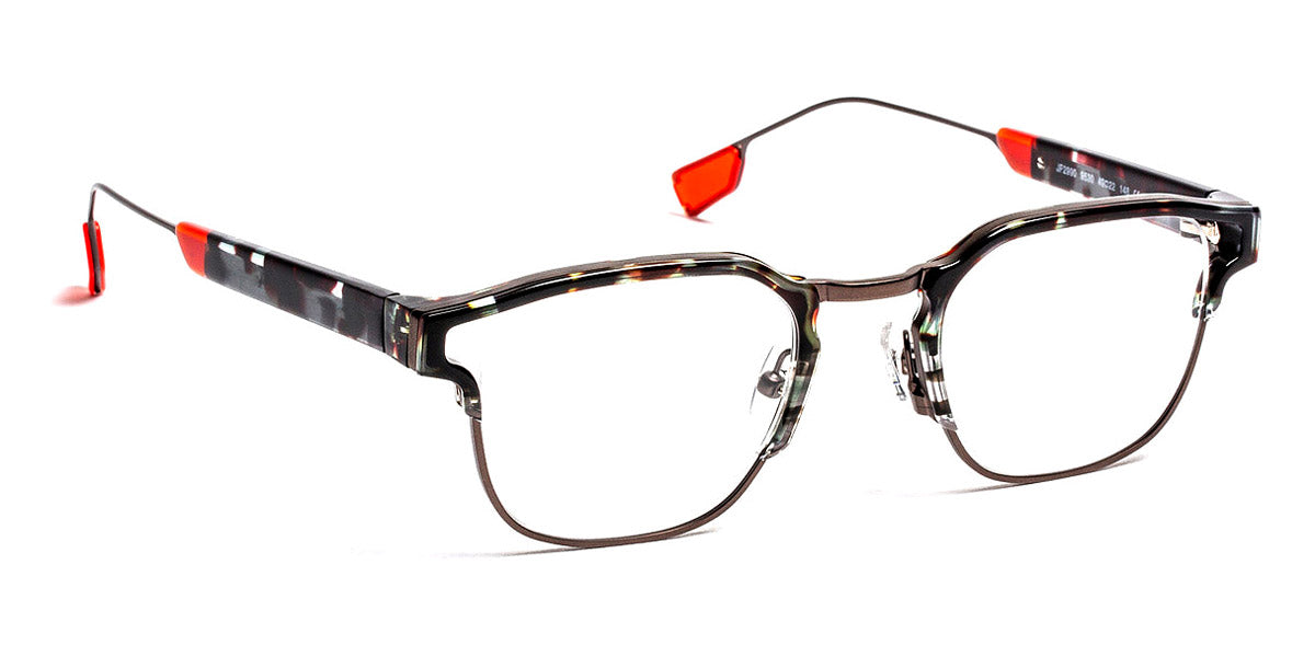 J.F. Rey® JF2990 JR JF2990 9530 49 - 9530 Brown/Red/Satin Gunmetal Eyeglasses