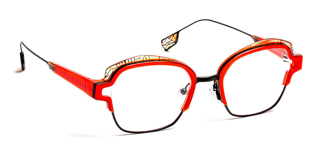 J.F. Rey® JF2992 JR JF2992 3090 50 - 3090 Red/Brown/Black Eyeglasses