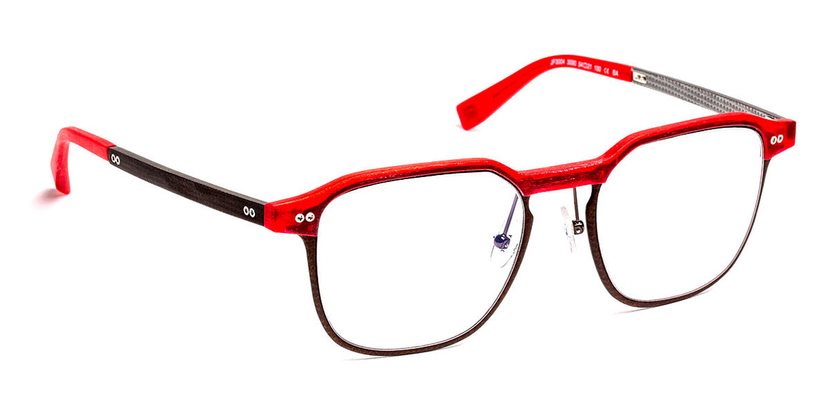 J.F. Rey® JF3004 JR JF3004 3090 54 - 3090 Red/Fiber Glasses Brown Eyeglasses