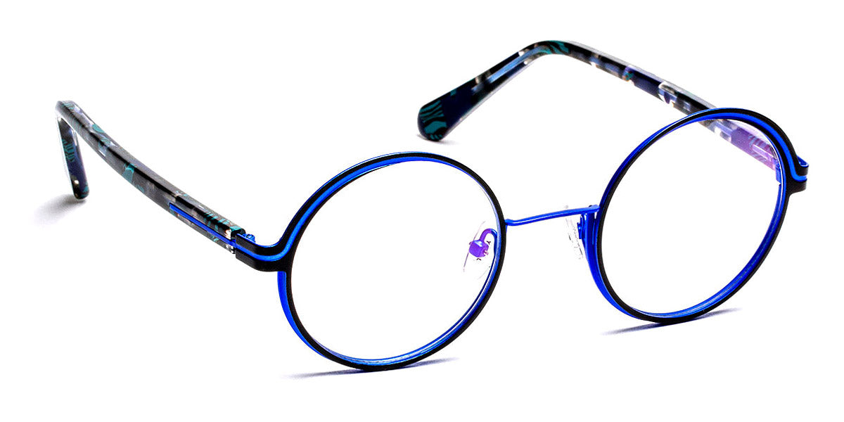 J.F. Rey® JF3007 JR JF3007 0025 47 - 0025 Black/Blue Eyeglasses