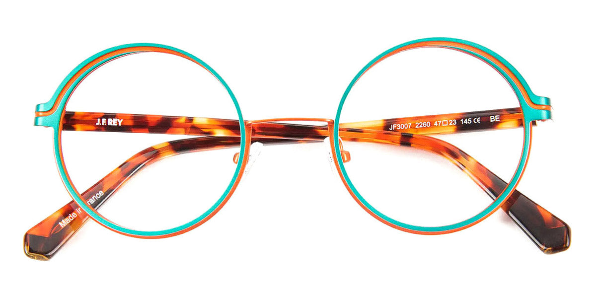 J.F. Rey® JF3007 JR JF3007 2260 47 - 2260 Blue/Orange Eyeglasses