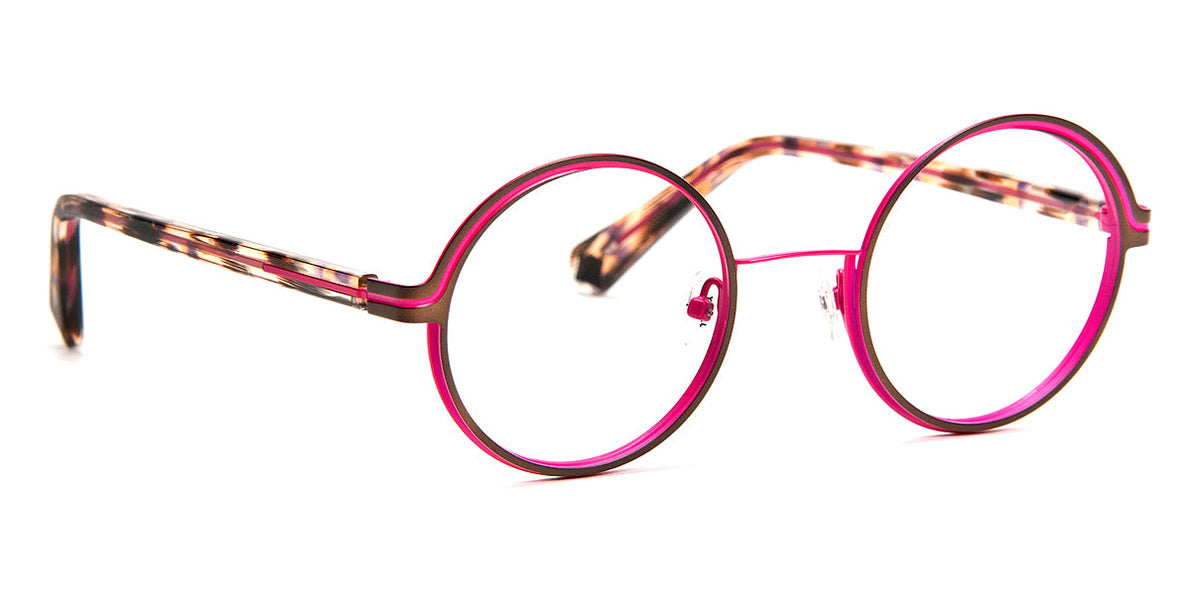 J.F. Rey® JF3007 JR JF3007 9080 47 - 9080 Brown/Pink Eyeglasses