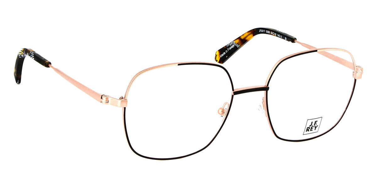 J.F. Rey® Jf3017 JR JF3017 0058 53 - 0058 Black / Pink Gold Eyeglasses