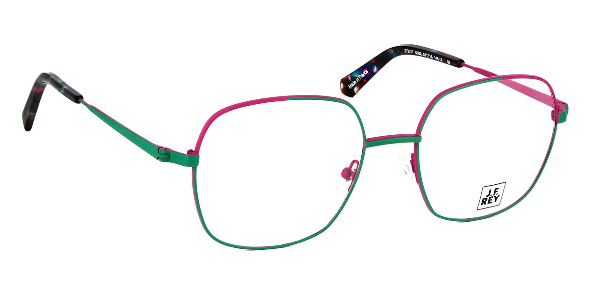 J.F. Rey® Jf3017 JR JF3017 4082 53 - 4082 Dark Green / Fuchsia Eyeglasses