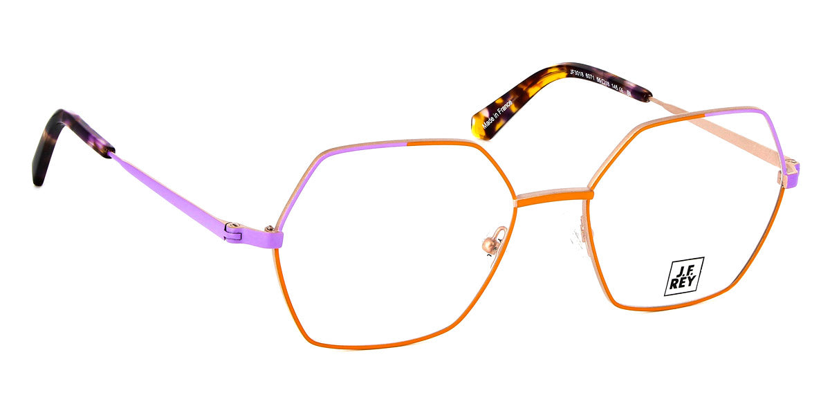 J.F. Rey® Jf3018 JR JF3018 6071 55 - 6071 Tangerine / Lilac Eyeglasses