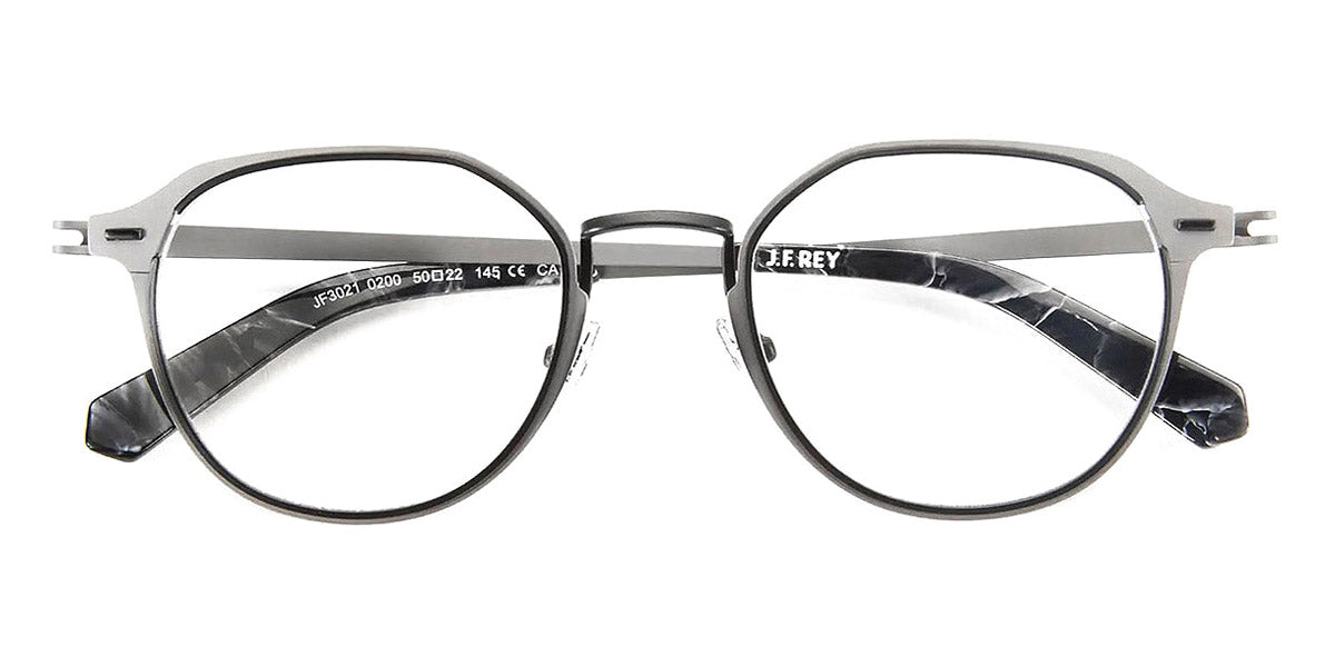 J.F. Rey® JF3021 JR JF3021 0200 50 - 0200 Matte Gray/Black Eyeglasses