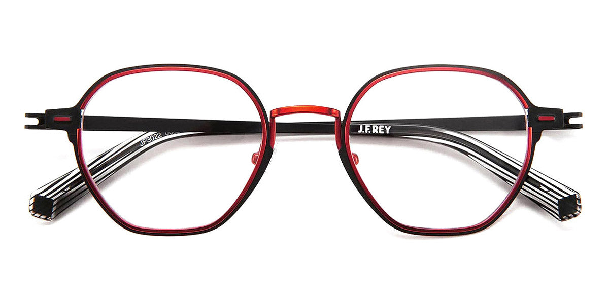 J.F. Rey® JF3022 JR JF3022 0035 48 - 0035 Black/Red Eyeglasses