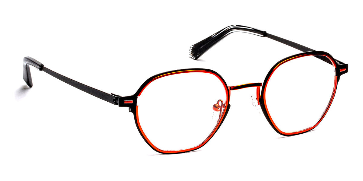 J.F. Rey® JF3022 JR JF3022 0035 48 - 0035 Black/Red Eyeglasses