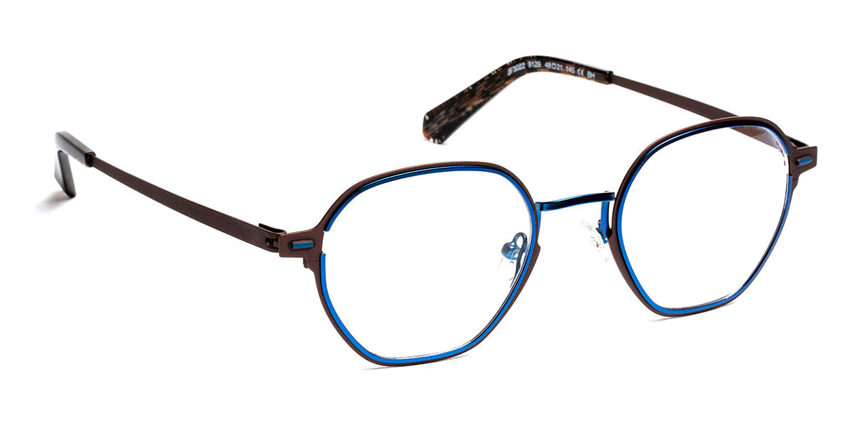 J.F. Rey® JF3022 JR JF3022 9129 48 - 9129 Brown/Blue Jean Eyeglasses