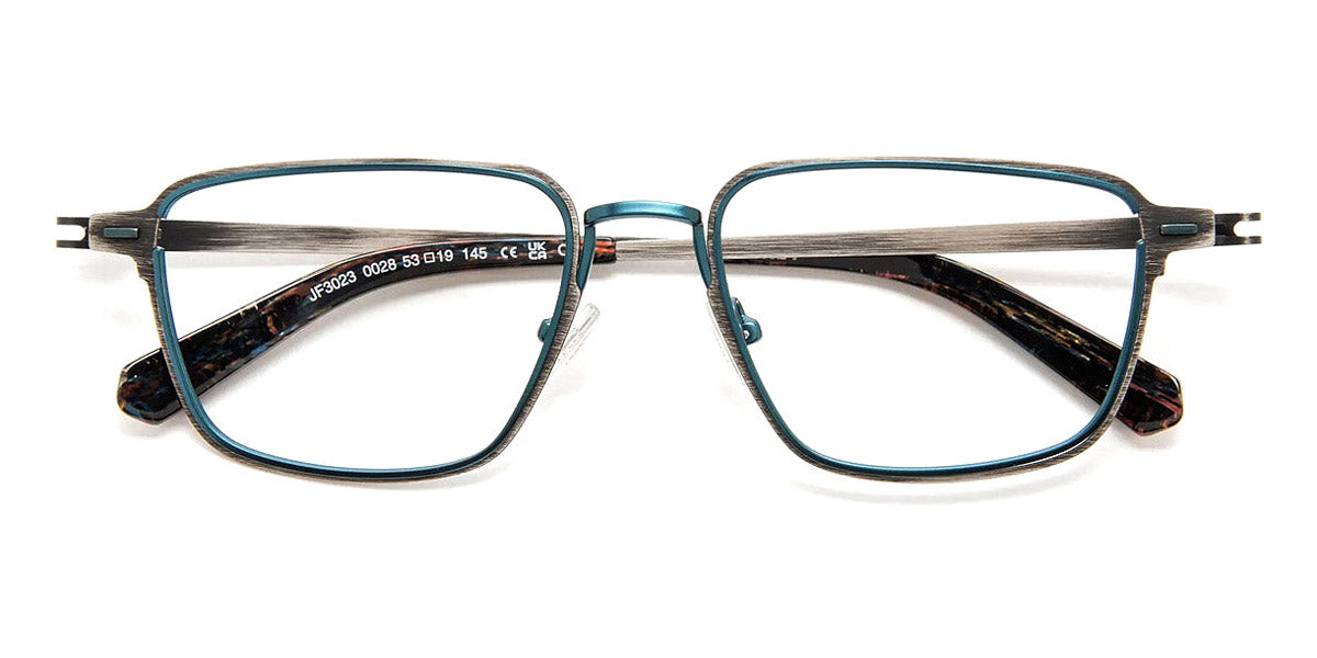 J.F. Rey® JF3023 JR JF3023 0028 53 - 0028 Brushed Black/Turquoise Eyeglasses