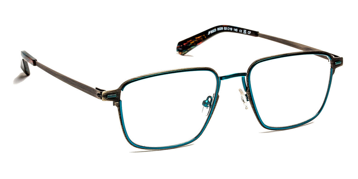 J.F. Rey® JF3023 JR JF3023 0028 53 - 0028 Brushed Black/Turquoise Eyeglasses