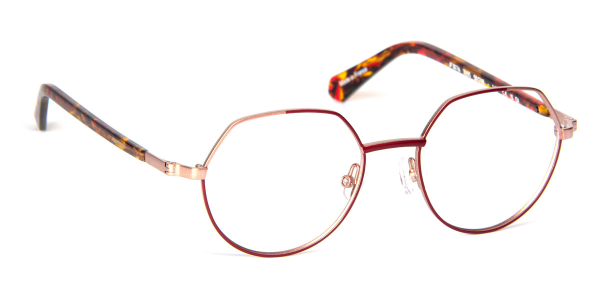 J.F. Rey® Jf3076 JR JF3076 3155 50 - 3155 Dark Cherry / Gold Pink Eyeglasses