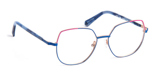 J.F. Rey® Jf3077 JR JF3077 2882 54 - 2882 Dark Blue / Fuchsia Eyeglasses