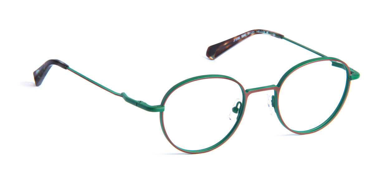 J.F. Rey® Jf3080 JR JF3080 9840 50 - 9840 Brown / Green Peacock Eyeglasses