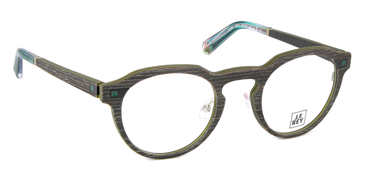 J.F. Rey® Jf3081 JR JF3081 0844 48 - 0844 Carbon/Alu Green Eyeglasses