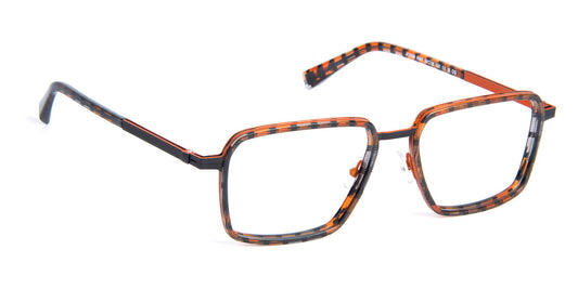 J.F. Rey® Jf3088 JR JF3088 0062 58 - 0062 Black/Orange Eyeglasses