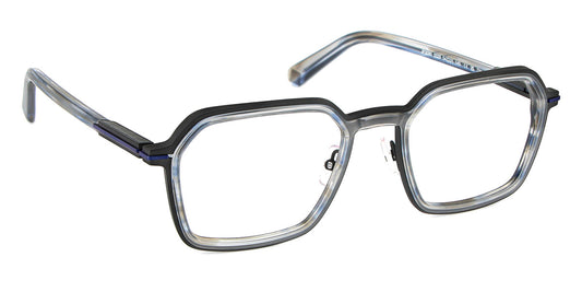 J.F. Rey® Jf3090 JR JF3090 0029 54 - 0029 Black Horn/Blue Eyeglasses