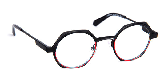 J.F. Rey® Jf3097 JR JF3097 0030 47 - 0030 Black / Red Eyeglasses